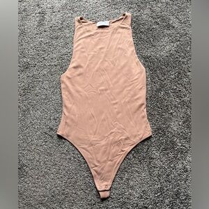 Babaton Contour Bodysuit - Fleshy tan coloured
